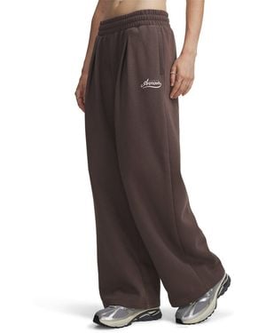 Under Armour Rival Pleated Fleece Joggers - Brown