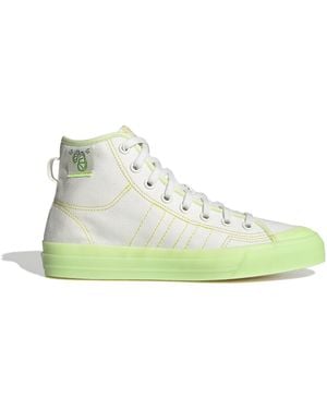adidas Originals Nizza Hi High-Top Trainers - Green
