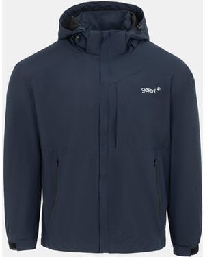 Gelert Hooded Water Resistant Windproof Waterproof Jacket - Blue