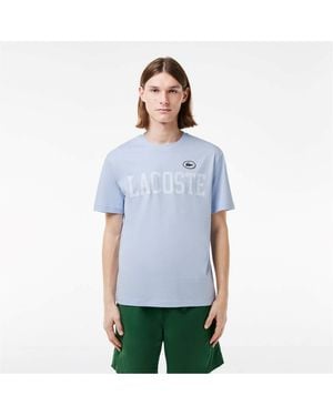 Lacoste Logo Print T Shirt - Blue