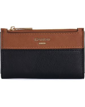 Dune Kennero Faux Leather Zip Around Purse - Black