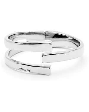 Uno De 50 Sterling-Plated Rigid Bracelet - Metallic