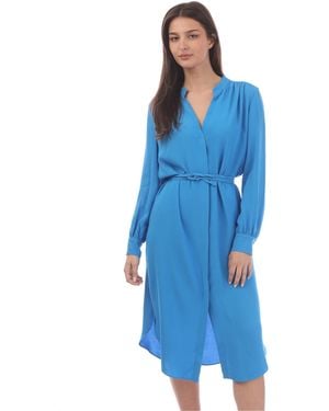 BOSS Dibanorah Wrap Dress - Blue