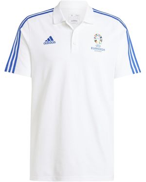 adidas Uefa Euro24 Official Emblem Polo Shirt - White