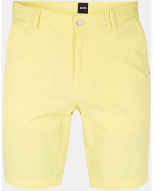 BOSS Slice Chino Shorts - Yellow