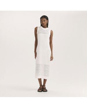 Finery London Ravi Knitted Jumper Dress - White