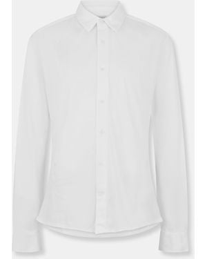 ONLY Long-Sleeve Plain Shirt - White