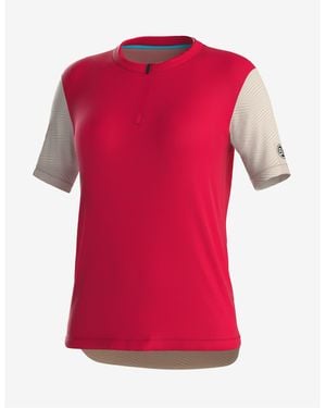 Bicycle Line Zoe Half Zip Short Sleeve Cycling Jersey - Red