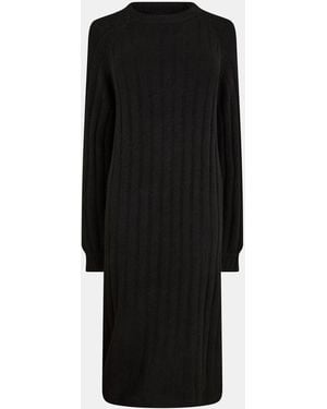 Pieces Knit Mini Dress - Black