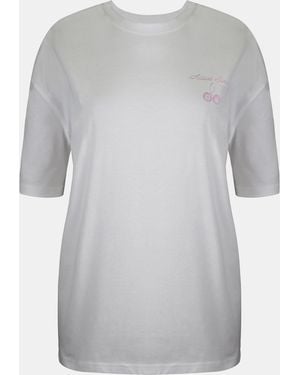 Usa Pro Graphic Cotton Short Sleeve Oversized T-Shirt - Grey