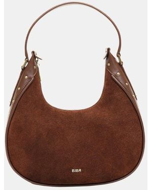 Biba Studded Top Handle Bag - Brown