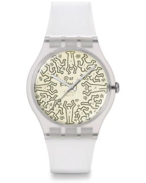 Swatch Archive Analogue Quartz Watch - Metallic