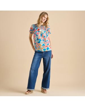 Brakeburn Full Bloom Blouse - Blue