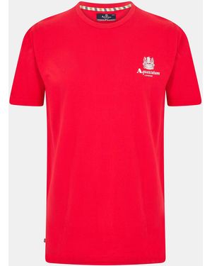 Aquascutum Logo T-Shirt - Pink