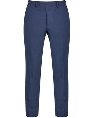 Richard James Wilder Tailored Fit Suit Trousers - Blue