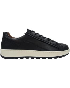 Deakins Gilmore Leather Lace Up Cloudfoam Low-Top Trainers - Black