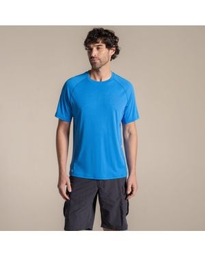 Craghoppers Nosilife Solar Shield+ Short-Sleeved T-Shirt - Blue
