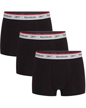 Reebok 3 Pack Boxer Short Ovett - Black