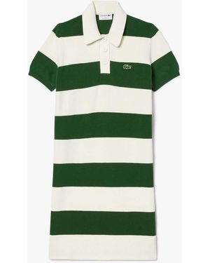 Lacoste French Made Polo Collar Dress - Green