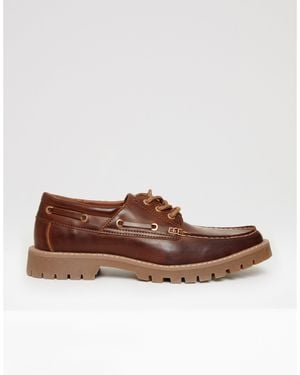 Threadbare Arrowton Boat Shoes - Brown