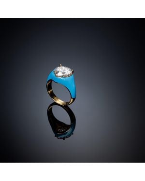 Chiara Ferragni Stackable Logo Stack Rings - Blue