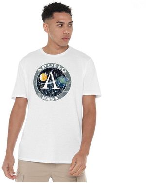 NASA Apollo Cotton T-Shirt - Blue