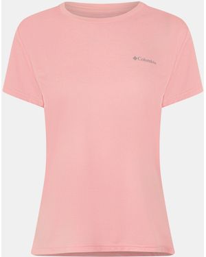 Columbia Short-Sleeve Performance T-Shirt - Pink