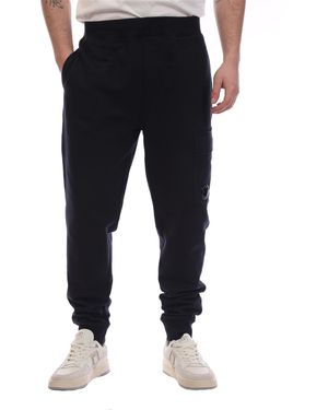 C.P. Company Light Fleece Lens Tracksuit Bottoms - Black