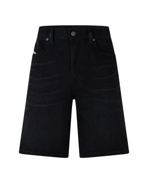 DIESEL Calzoncini Denim Shorts - Black