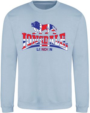 Lonsdale London Printed Logo Sweat - Blue