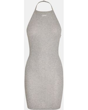 Off-White c/o Virgil Abloh Long Maxi Dress - Grey