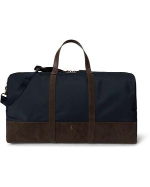 Polo Ralph Lauren Suede Trim Medium Duffel Bag - Blue