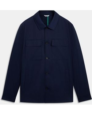 Ted Baker Slim Fit Overshirt - Blue