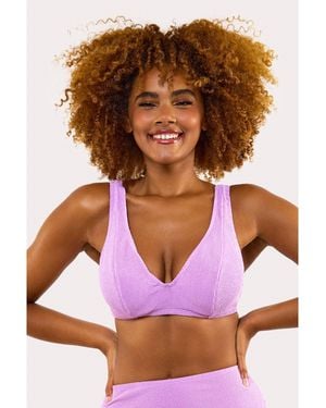 Peek & Beau Fb Scrunch Hidden Underwire Bikini Top - Brown