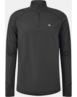 REPRESENT 247 Quarter-Zip Long-Sleeve Performance Gym Top - Grey