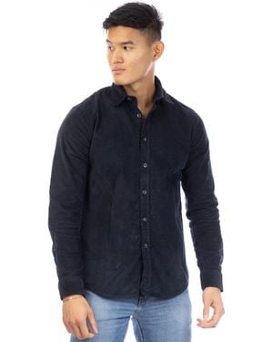 Peter Werth Bramford Long Sleeve Plain Shirt - Blue