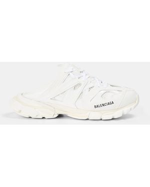 Balenciaga Trainer Mules - White