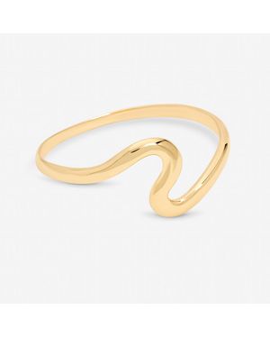 Jon Richard Plated Polished Swirl Bangle - Metallic