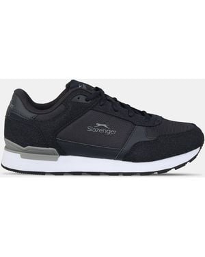 Slazenger 1881 Lace Up Classic Low-Top Trainers - Blue