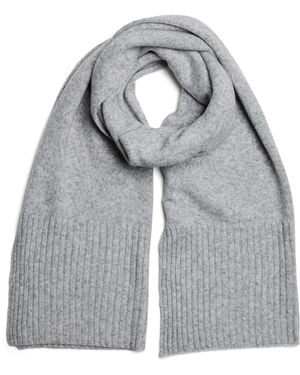 Pieces Knit Midweight Scarf - Grey