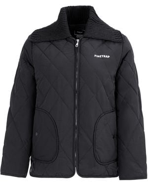 Firetrap Long Sleeve Hip Length Quilted Jacket - Black
