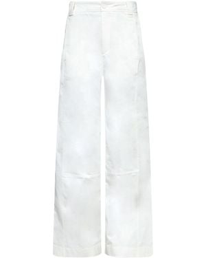 Lacoste Cotton Gabardine Trousers - White