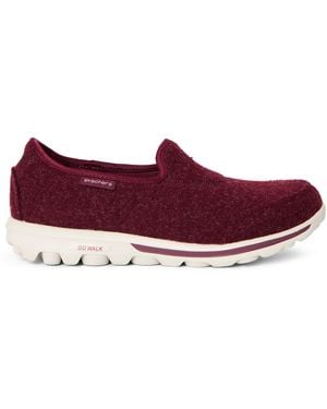 Skechers Slip On Trainers - Red