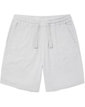 Albam Crinkle Tailored Shorts - White