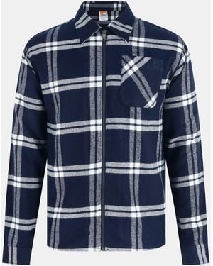 SoulCal & Co California Soul Check Tailored Fit Overshirt - Blue