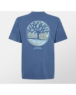 Timberland Logo Graphic T-Shirt - Blue