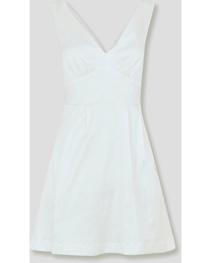 French Connection Carey Bow Tailored Mini Dress - White