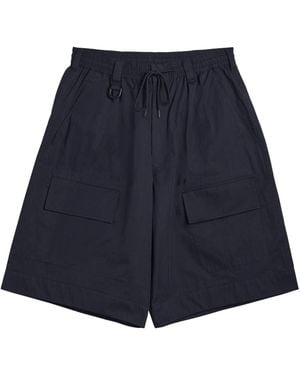 Y-3 Wide Woven Tracksuit Shorts - Blue
