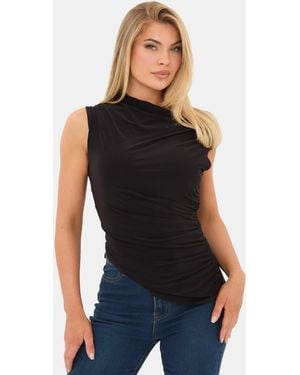 I Saw It First Asymmetric Top - Black