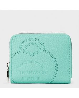 Tiffany & Co. Zipped Wallet S 99 Compact Zipped Coin Purse - Green